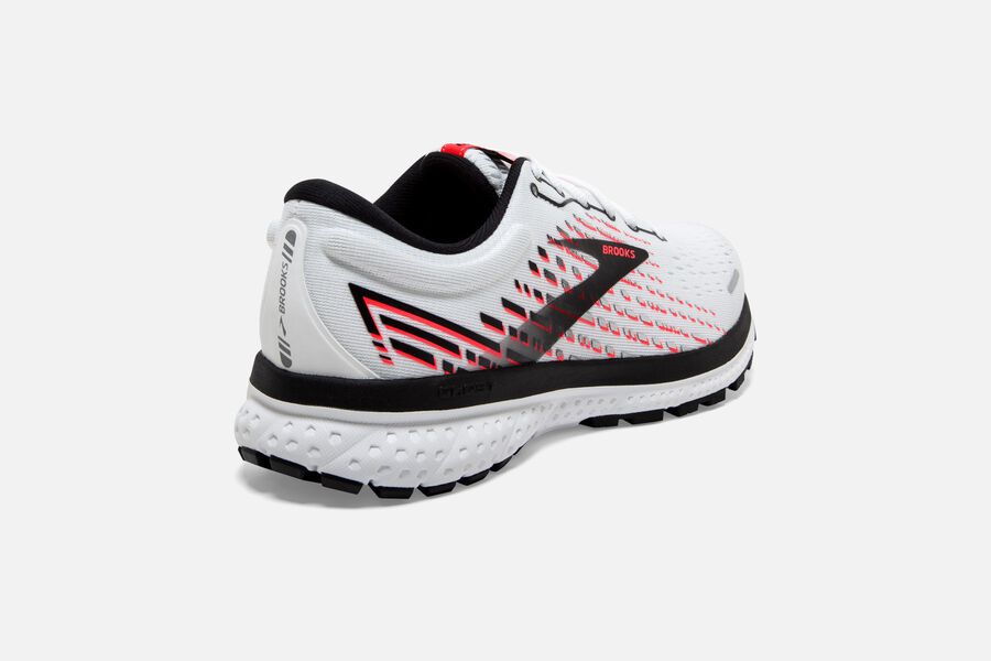 Brooks Running Shoes Womens White/Pink/Black - Ghost 13 Road - 0643-ZTECF